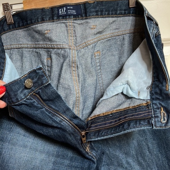 GAP DENIM STRAIGHT‎ VINTAGE MEN’S JEANS SIZE 36x32 - Picture 8 of 15